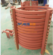 Heating induction coil winding insulation treatment