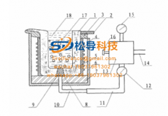 Bottom blowing induction melting furnace and auxiliary refining method in the furnace