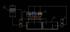 Assembly drawing of quenching system of steel pipe quenching and tempering production line